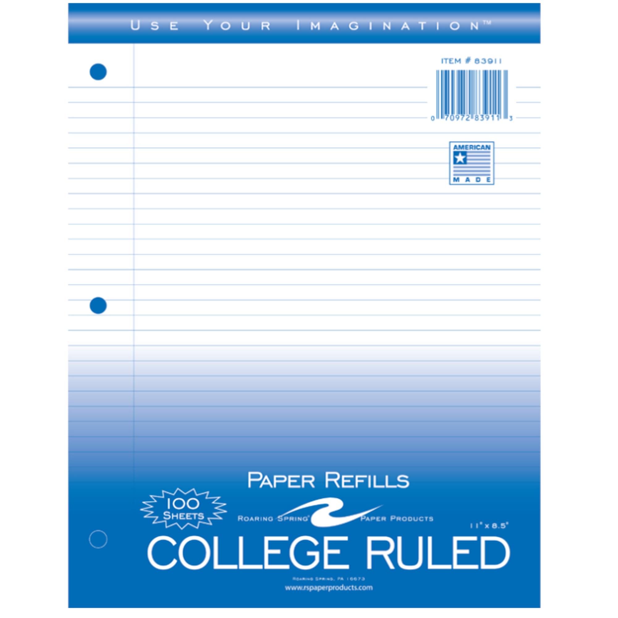 Product image 1 of 1 for Paper Refills 100 Shts Roaring Spring