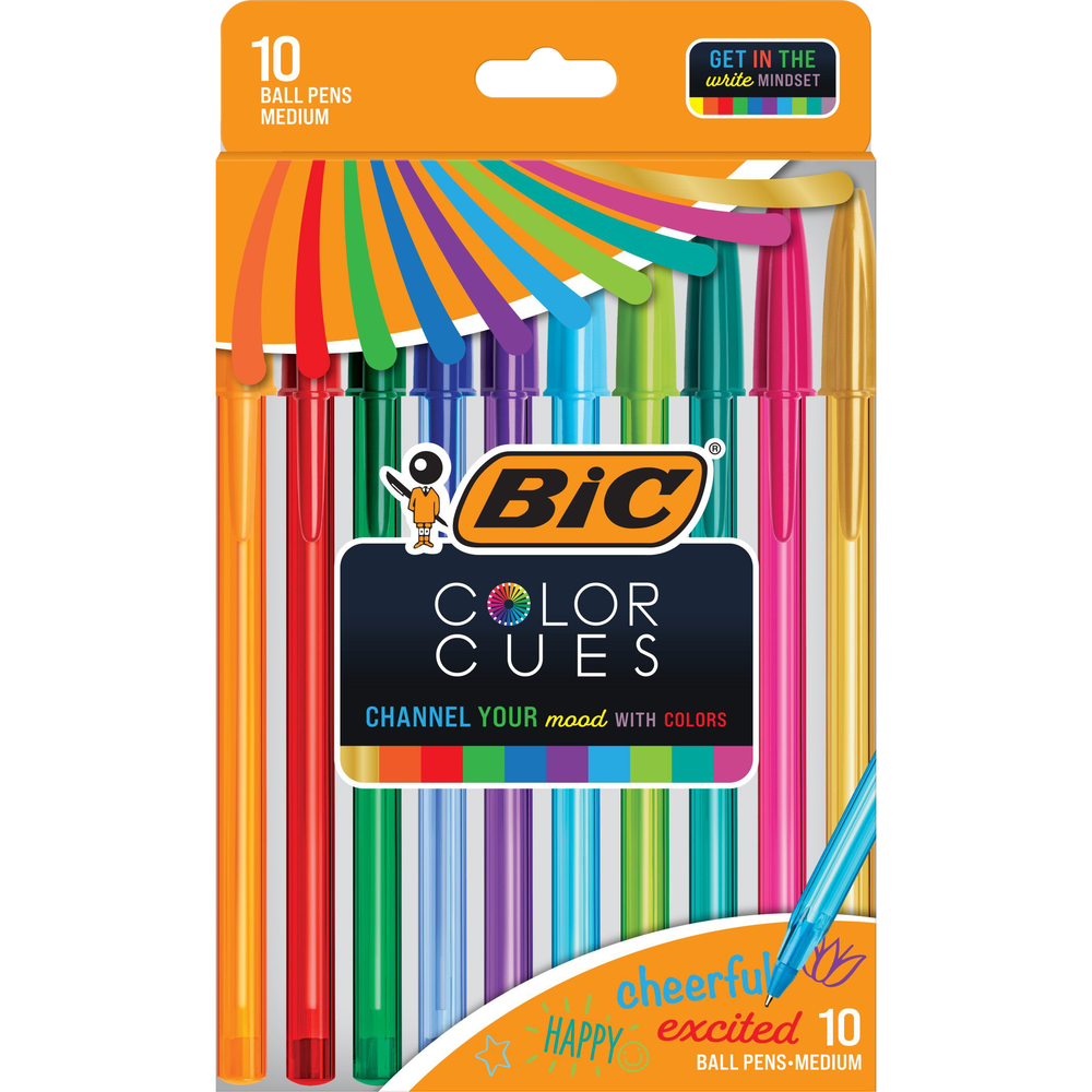 Product image 1 of 1 for BIC - Cristal Ballpoint Pens - Assorted, 10pk