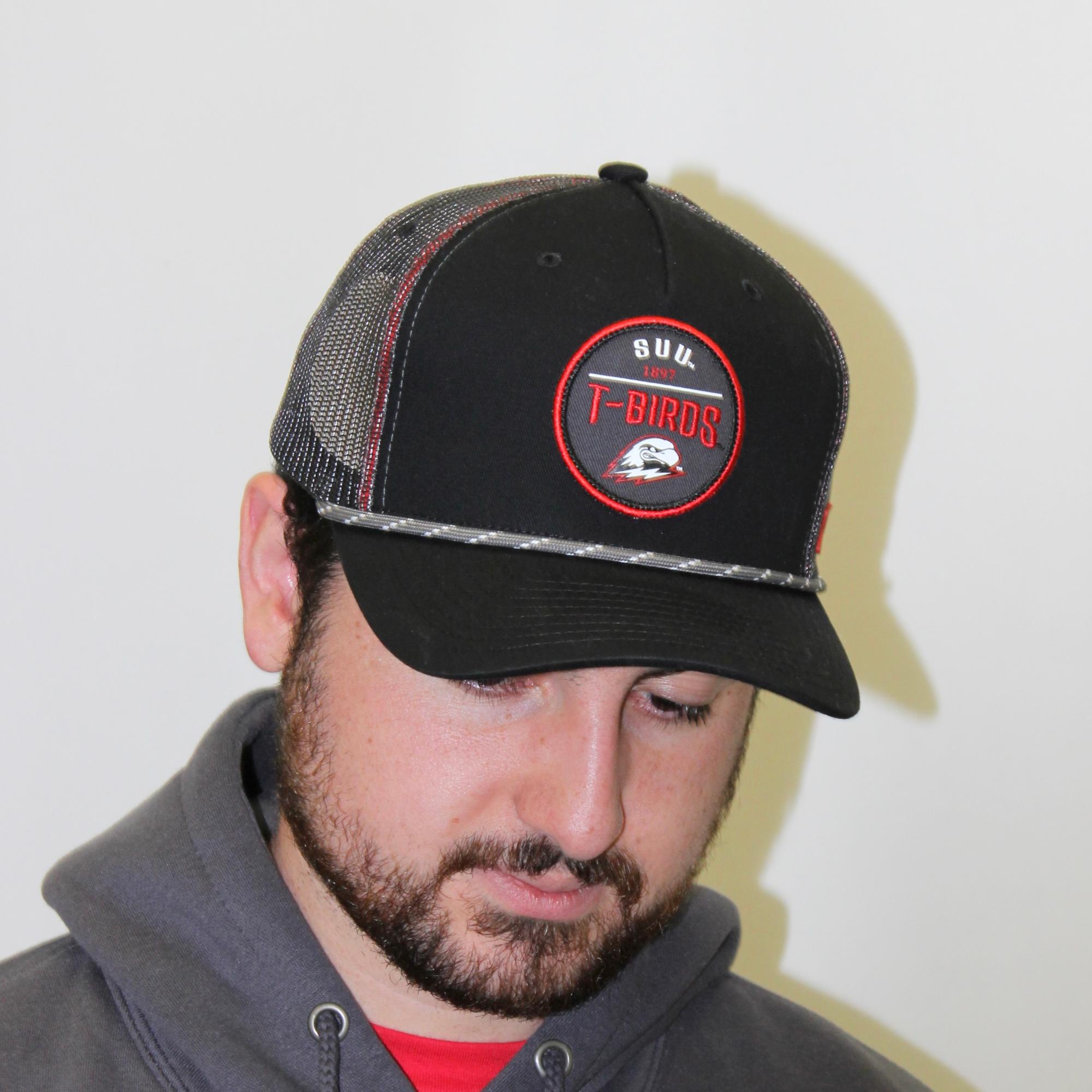 image of: Hat Ember Black SUU T-Birds Round Patch Adjustable 1897