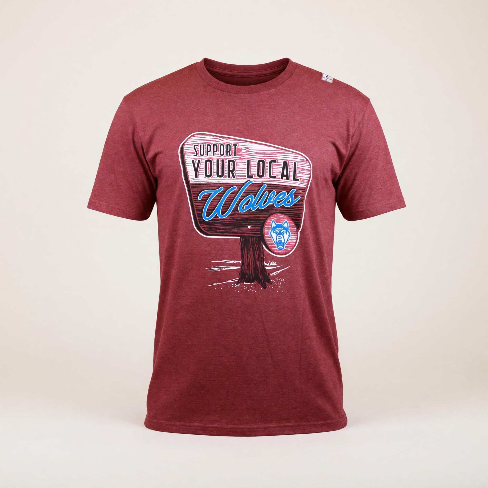 Product image 2 of 8 for SUPPORT YOUR LOCAL WOLVES WOLF LOGO T-SHIRT
