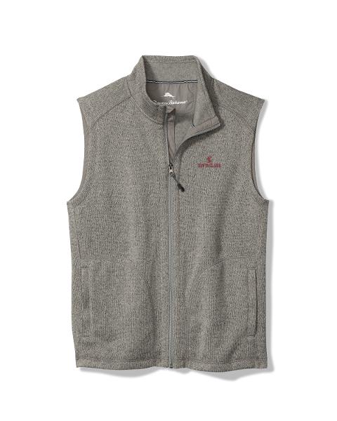 Santa Clara Broncos Tommy Bahama Playoff Full Zip Vest, Ultimate Gray; $138.00