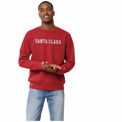image of: Santa Clara University Stadium Fleece Crew, Red
