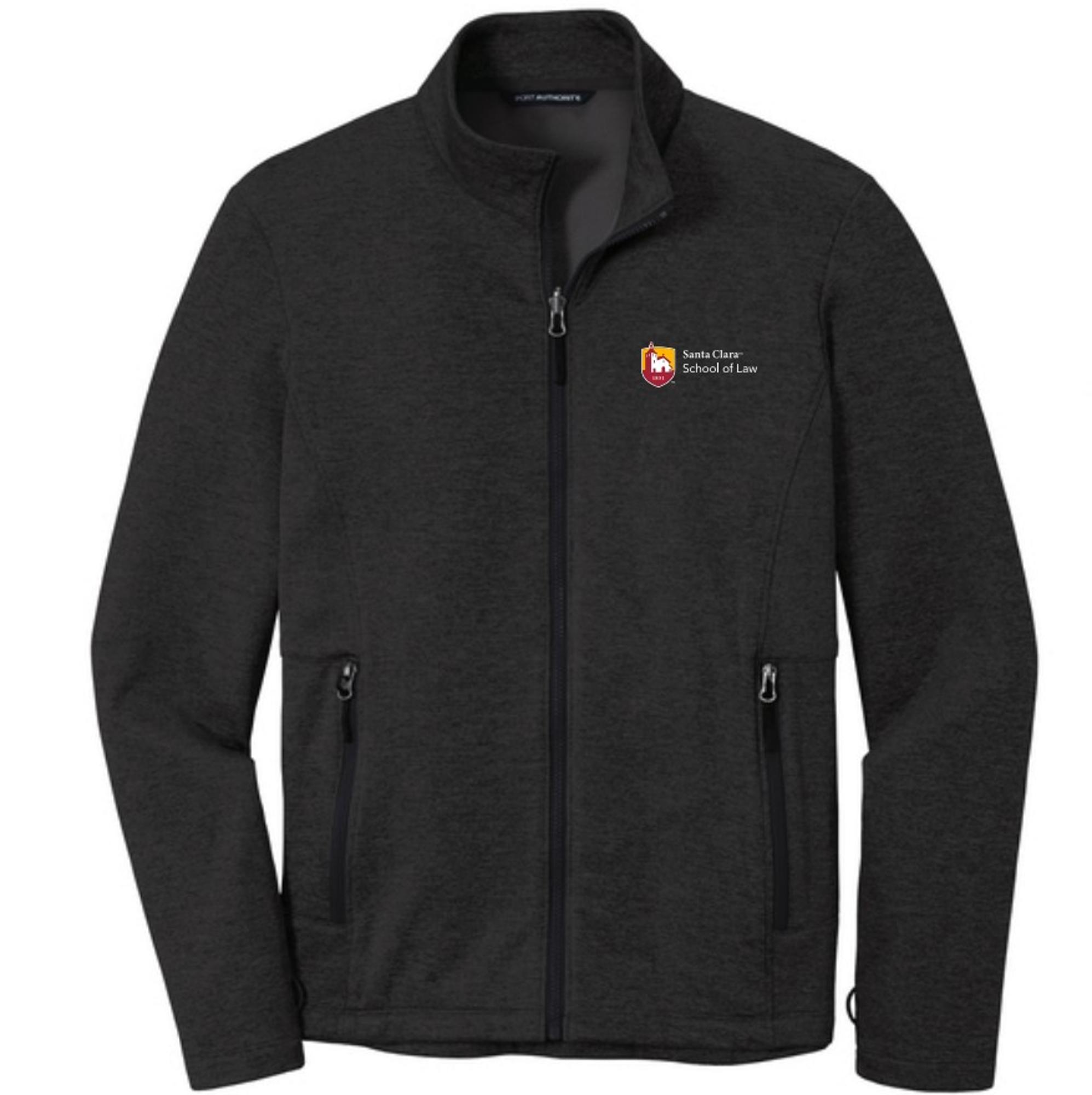image of: Santa Clara University School of Law Striated Fleece Jacket, Black
