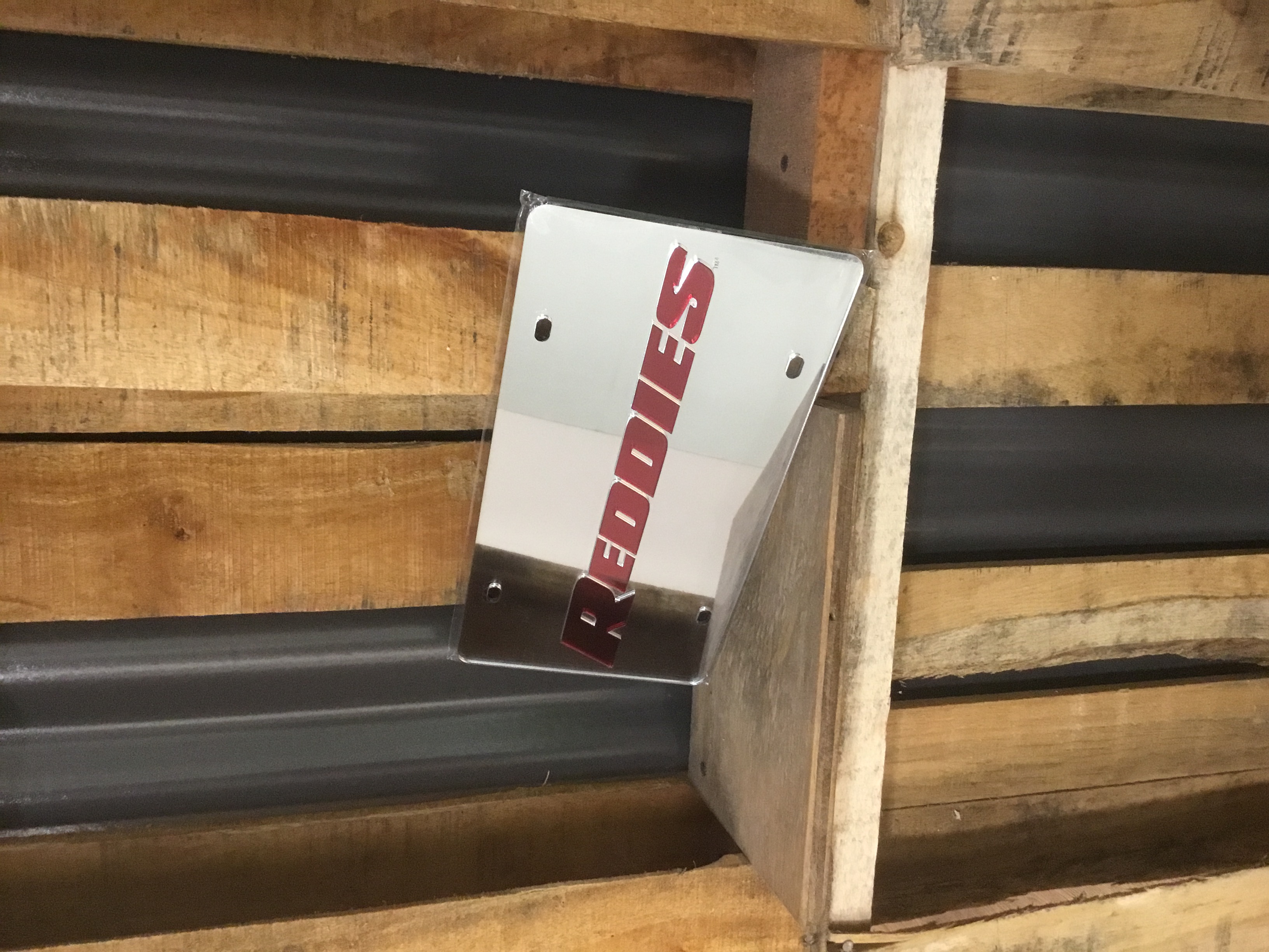 image of: Reddies Mirror License Plate