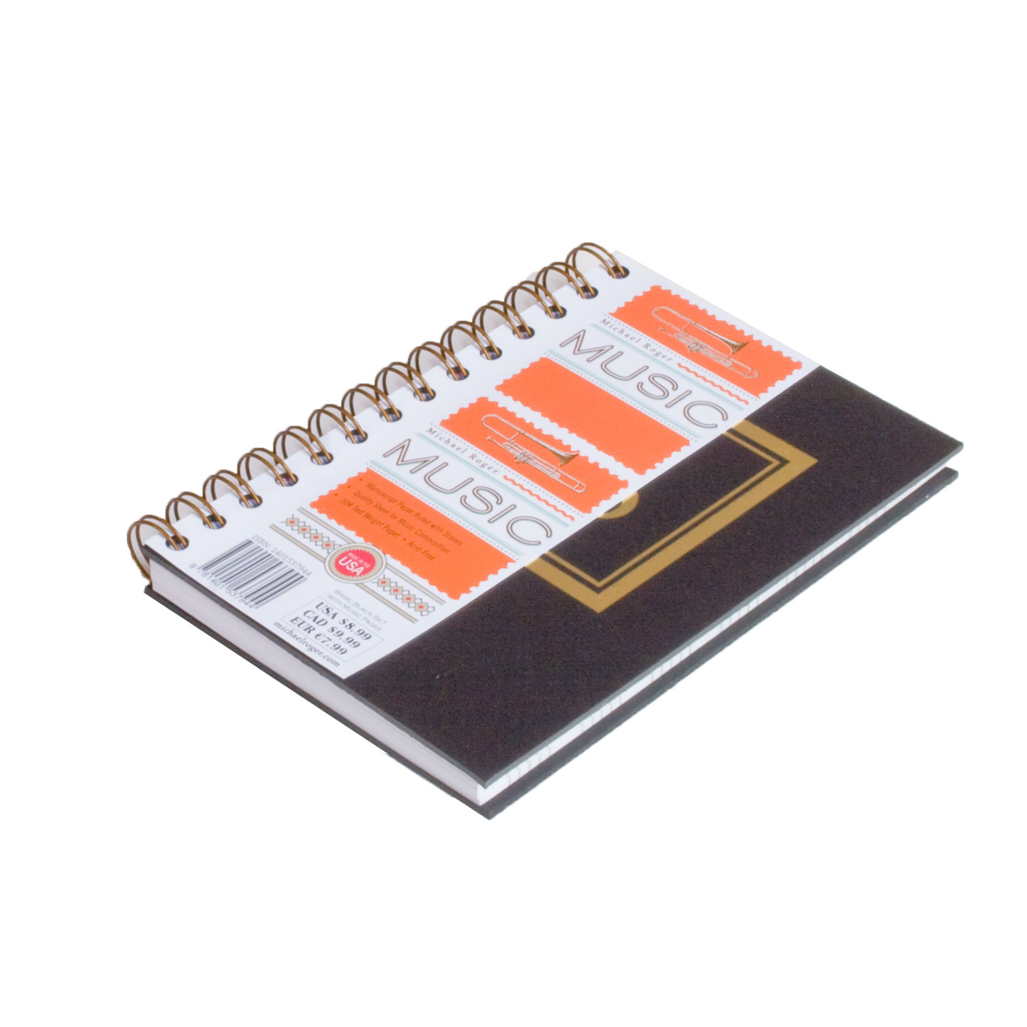 image of: Michael Roger 5x7 Music Book