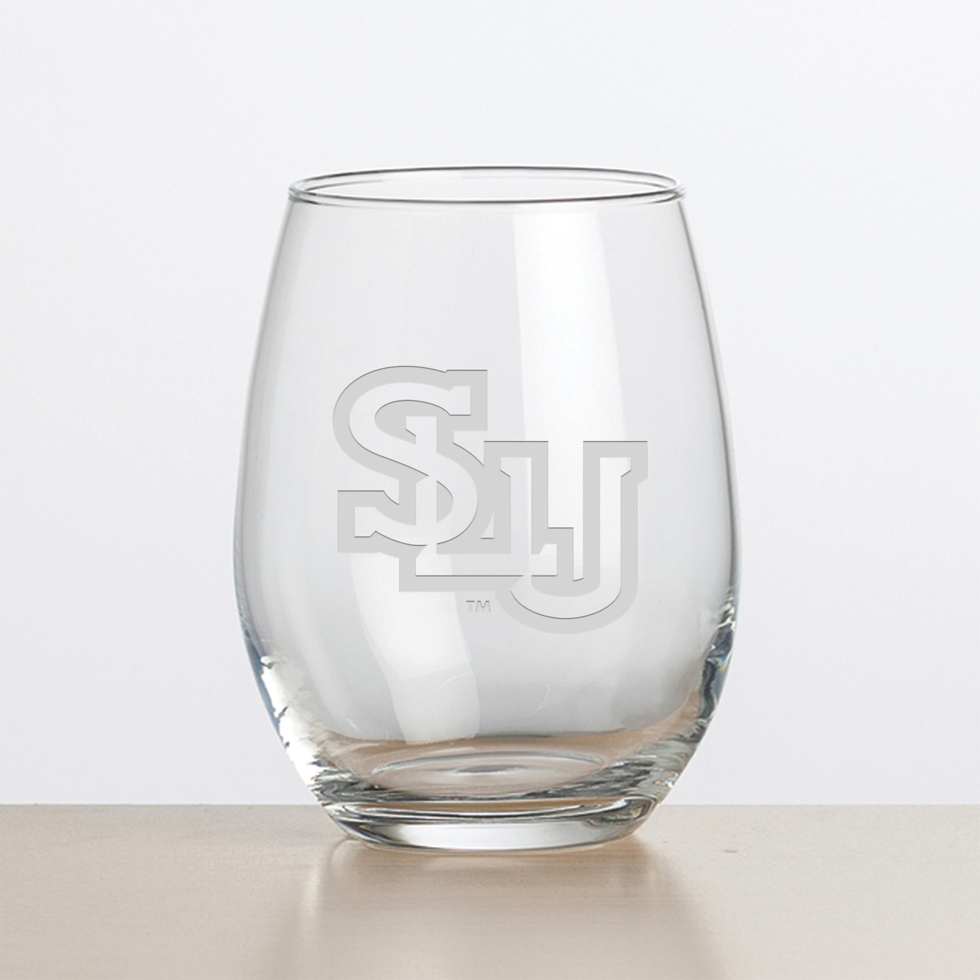 Product image 2 of 2 for Etched SLU Stemless Wine Glass Set of 2