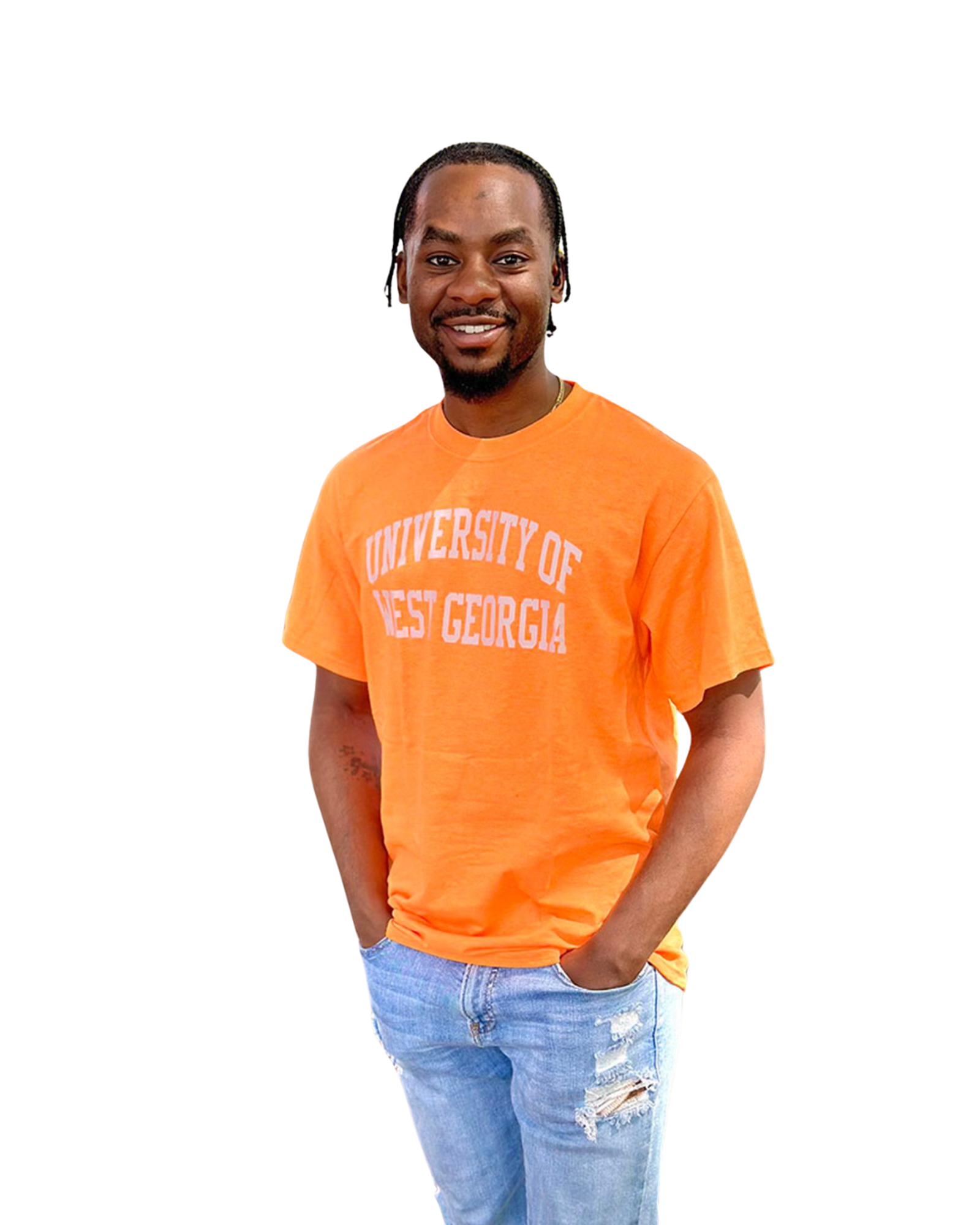 Product image 2 of 15 for UNIV. WEST GA TEXT ROLLED TEE