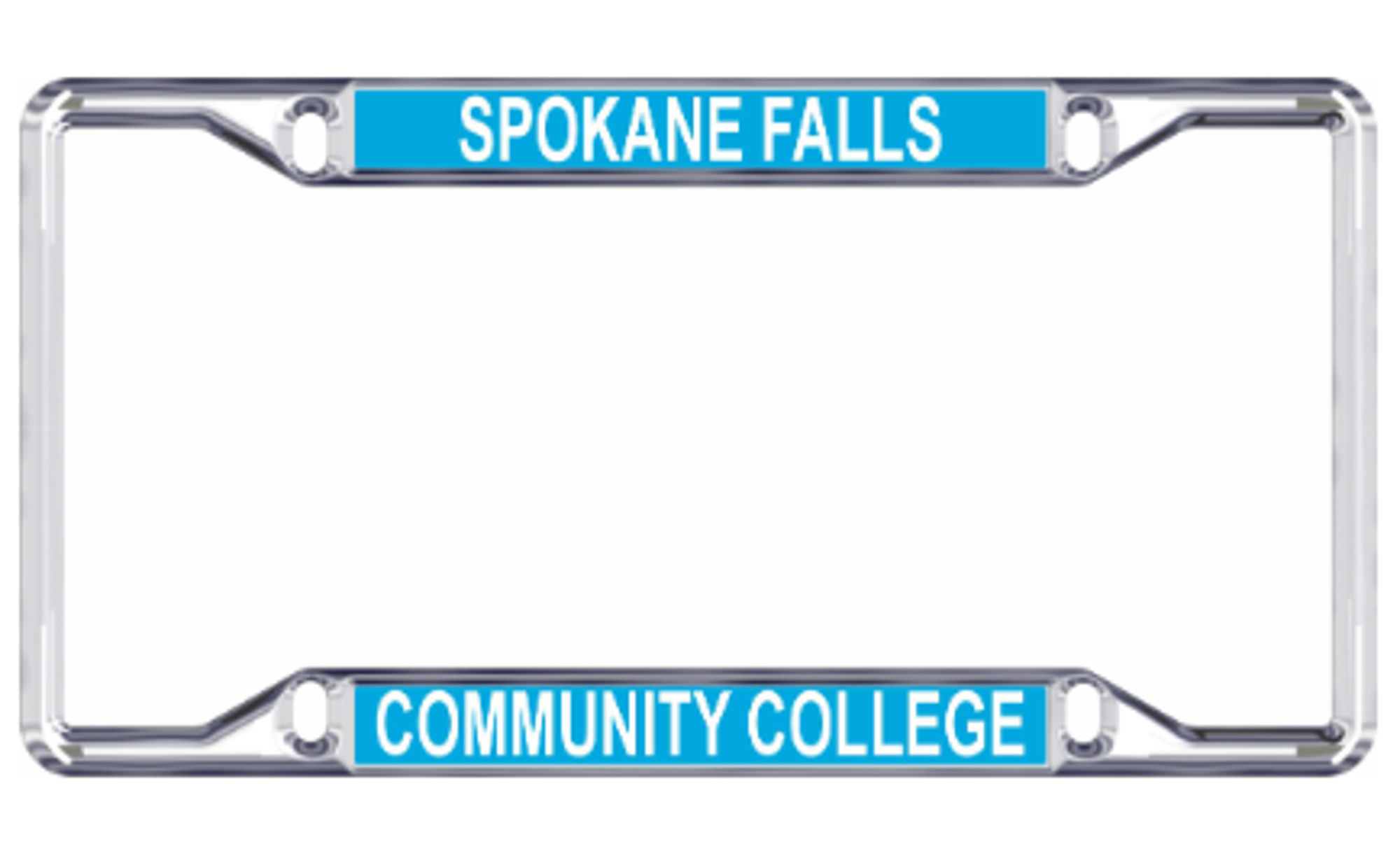 image of: SFCC LICENSE PLATE FRAME SILVER