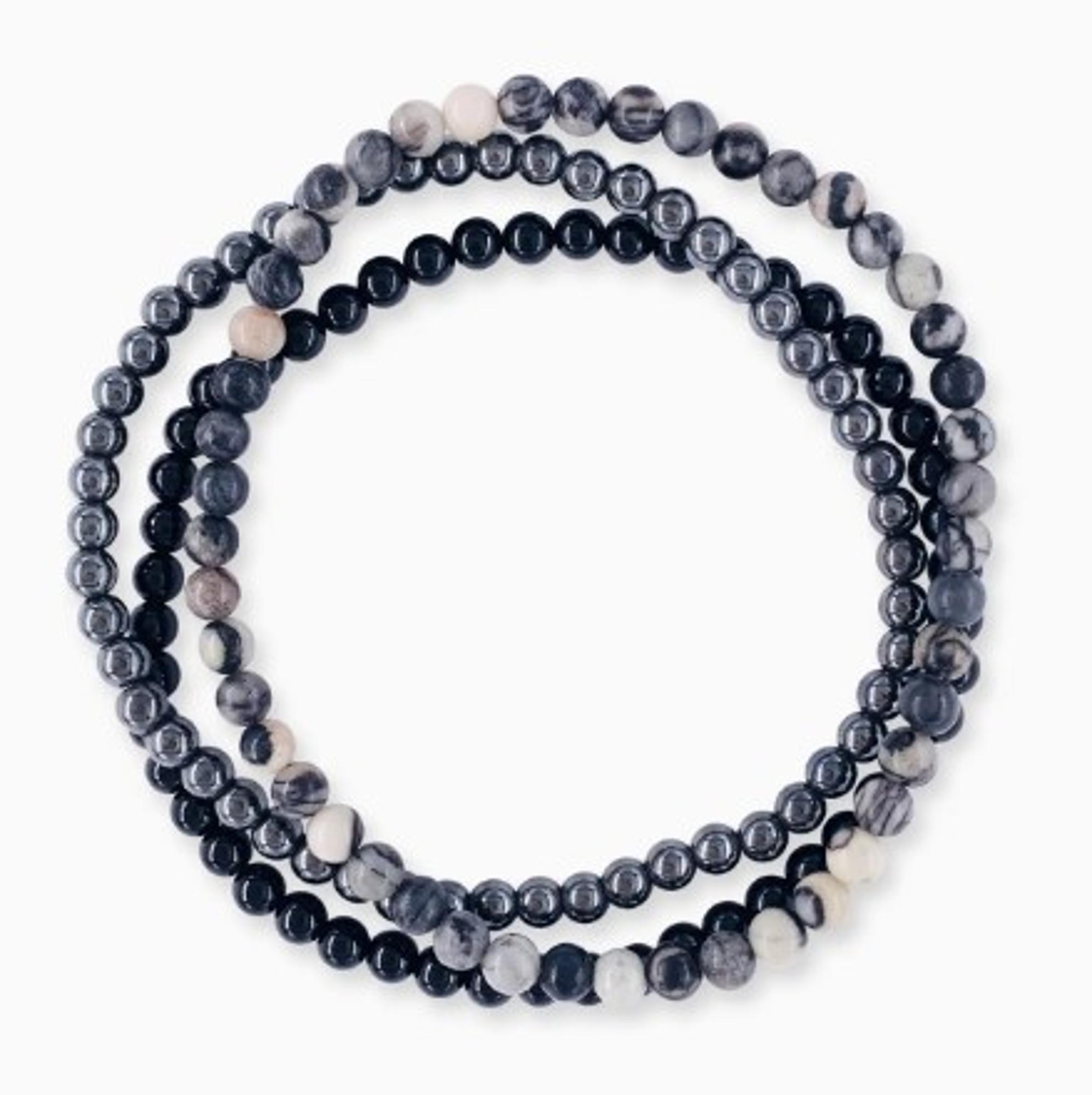 image of: Soul Charms Stackable Bracelet Set  - Dispel Negativity