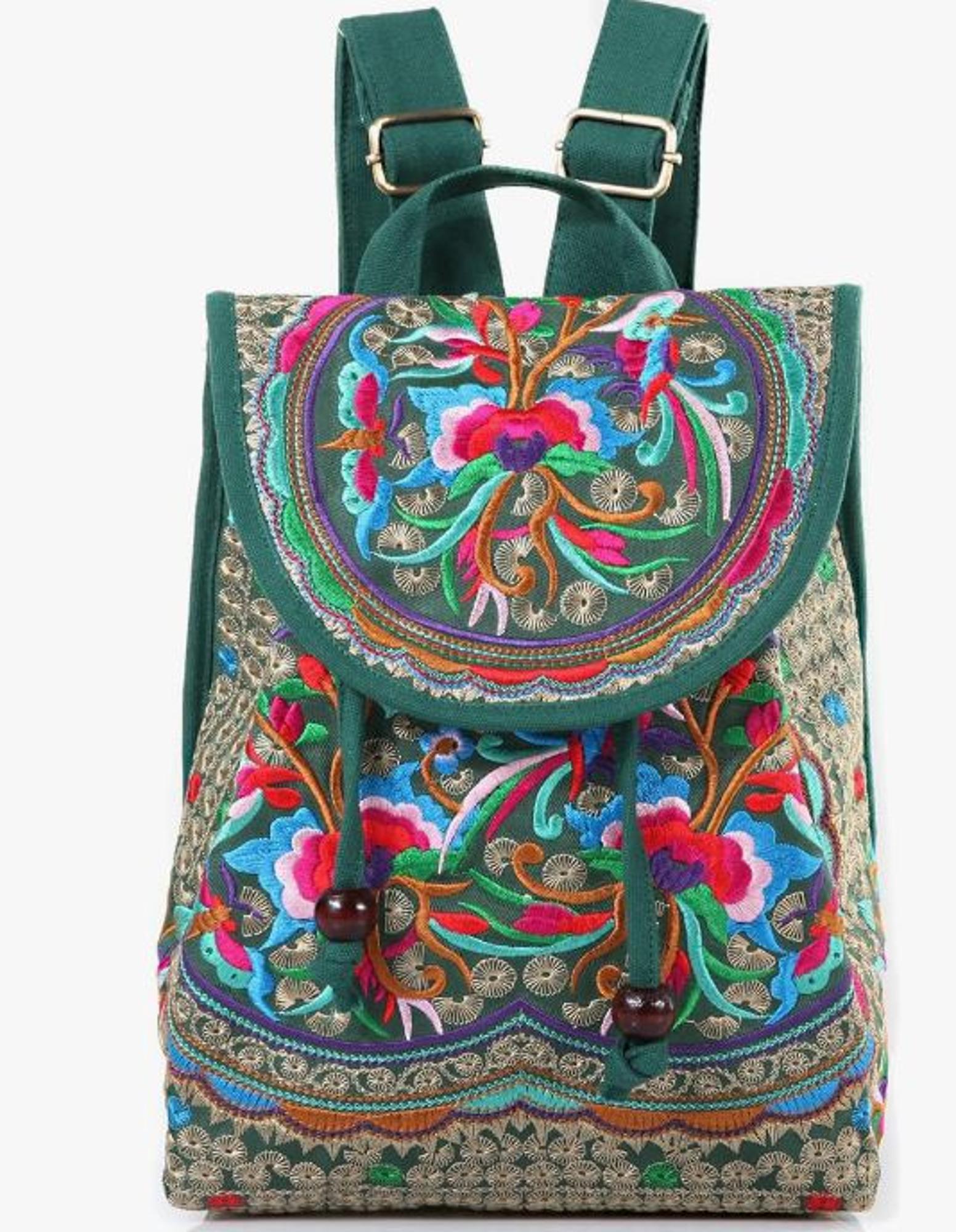 image of: Backpack Women's Embroidered