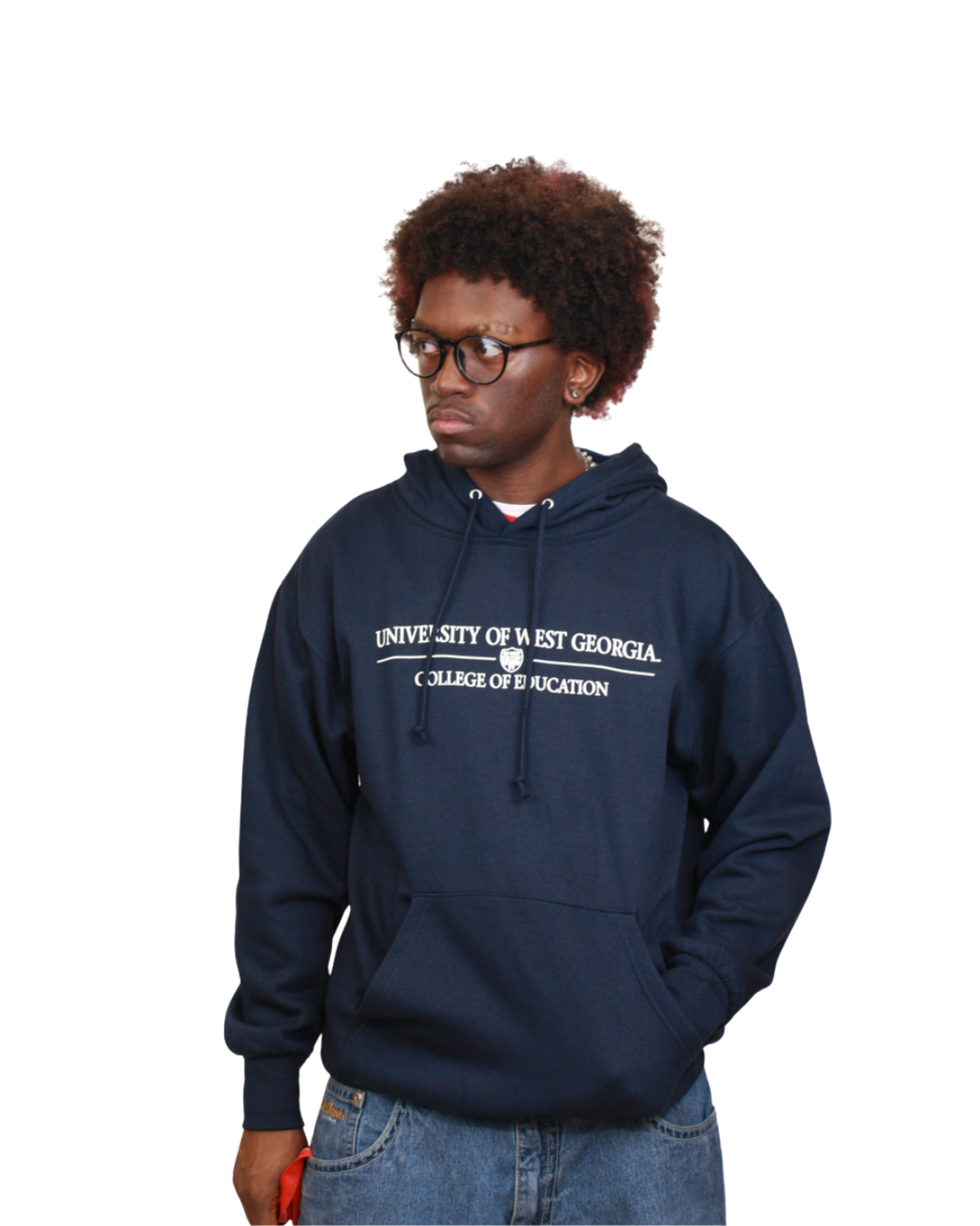 Product image 2 of 5 for COLLEGE OF EDUCATION SHIELD LOGO FUNDAMENTAL FLEECE HOOD
