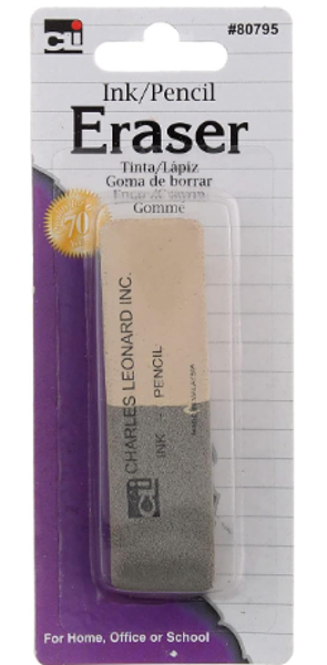 Charles Leonard Ink & Pencil Eraser; $1.09