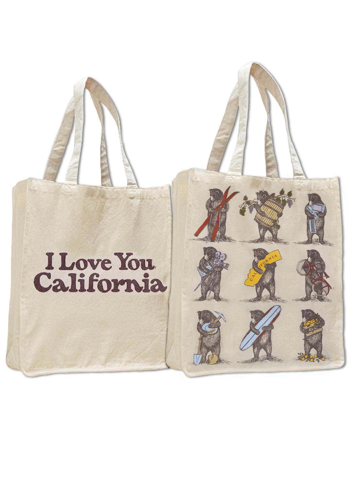 Product image 1 of 1 for California Nine Bear Jumbo Canvas Tote, Natural