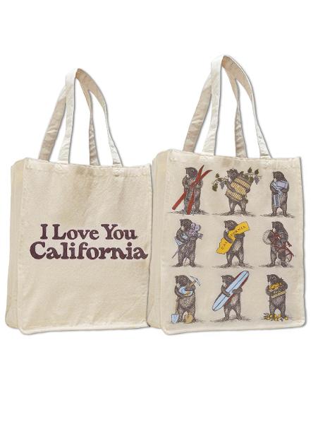 California Nine Bear Jumbo Canvas Tote, Natural; $26.98