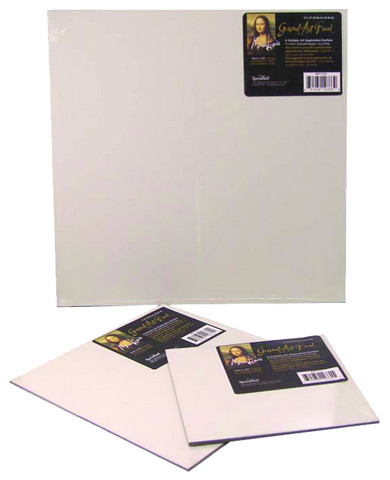 image of: Mona Lisa Gessoed Masonite Panel Square 8x8