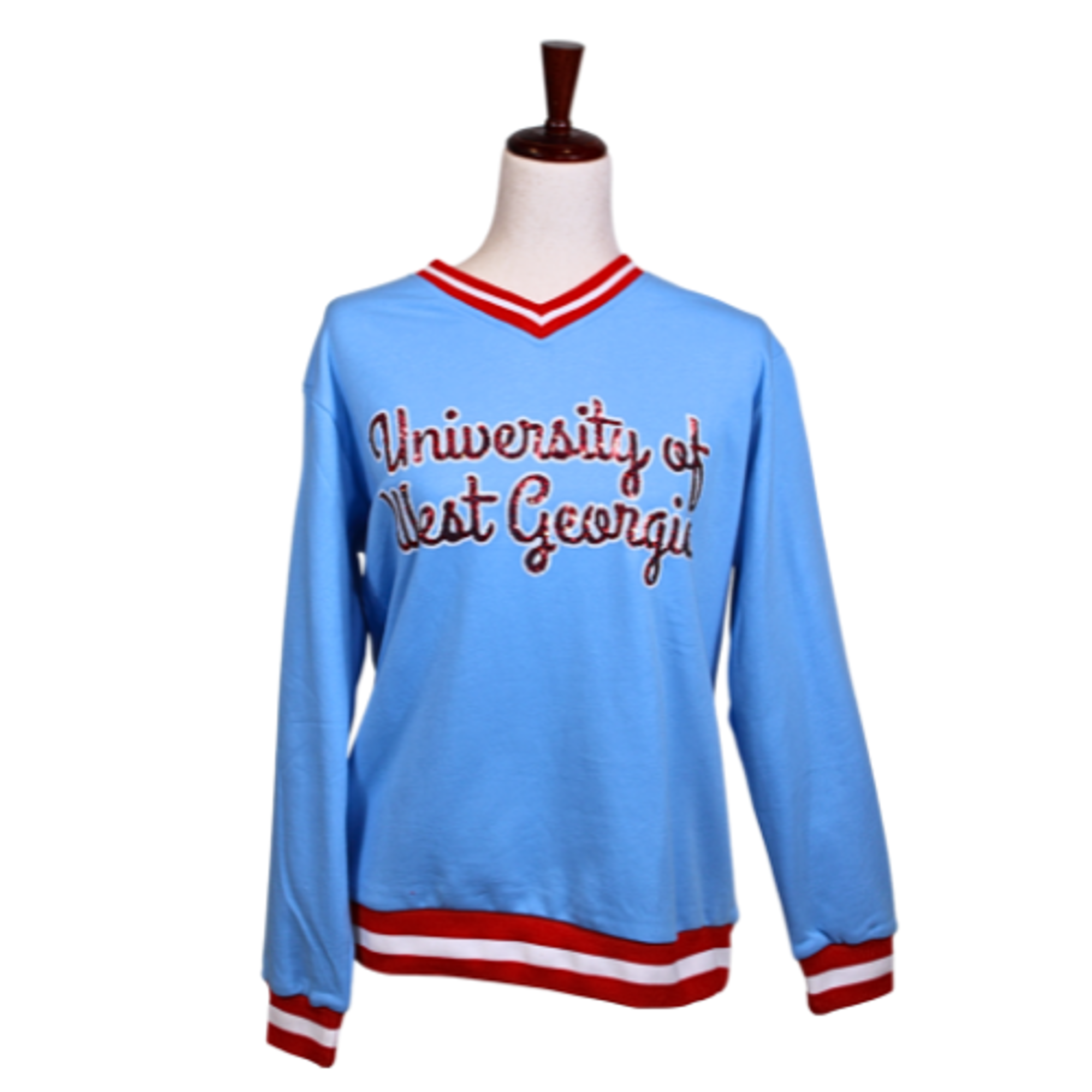 Product image 1 of 2 for BOMB VARSITY STRIPE SEQUIN PULLOVER