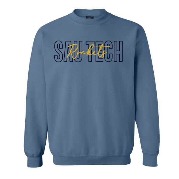 SAU Tech Embroidered Rockets Fundamental Fleece Crew; $34.99