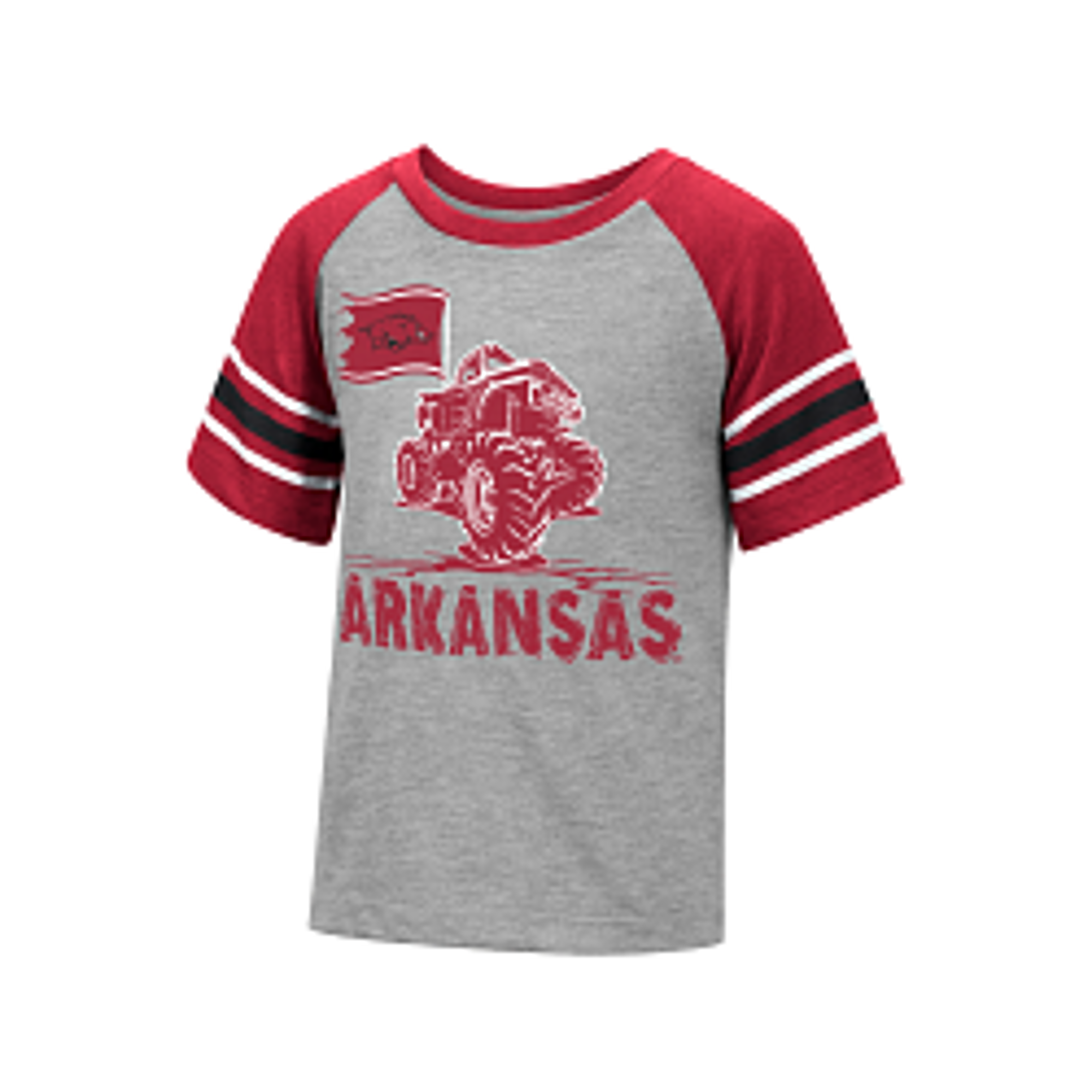 image of: Arkansas Razorbacks Toddler Cloverfield Short Sleeve Tee - Heather Grey