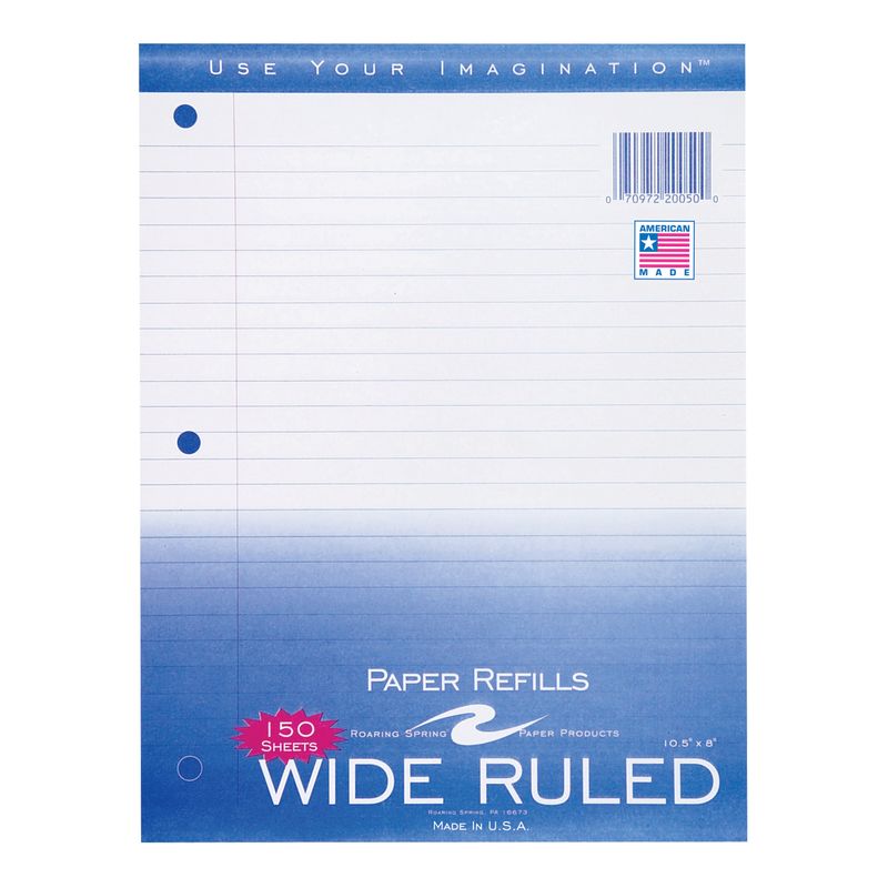 image of: Filler Paper College Ruled