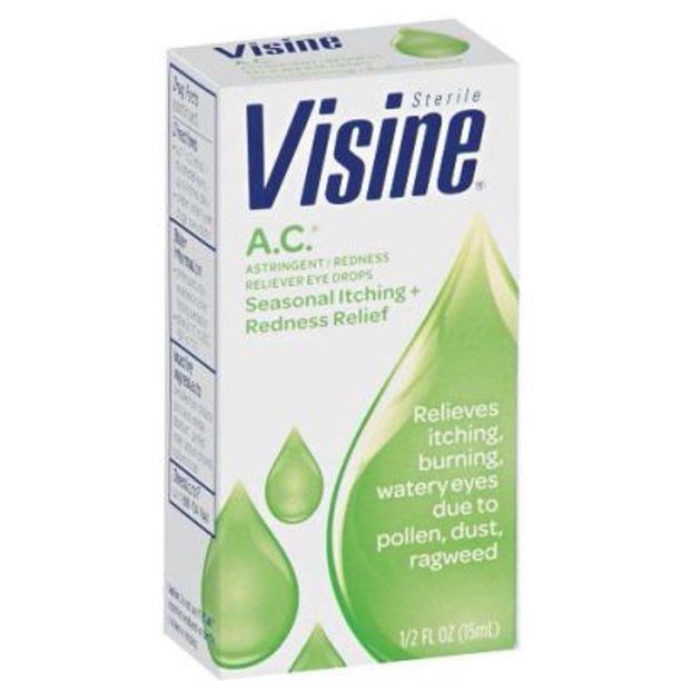 image of: Visine A.C. Eyedrops 1/2 Fl Oz