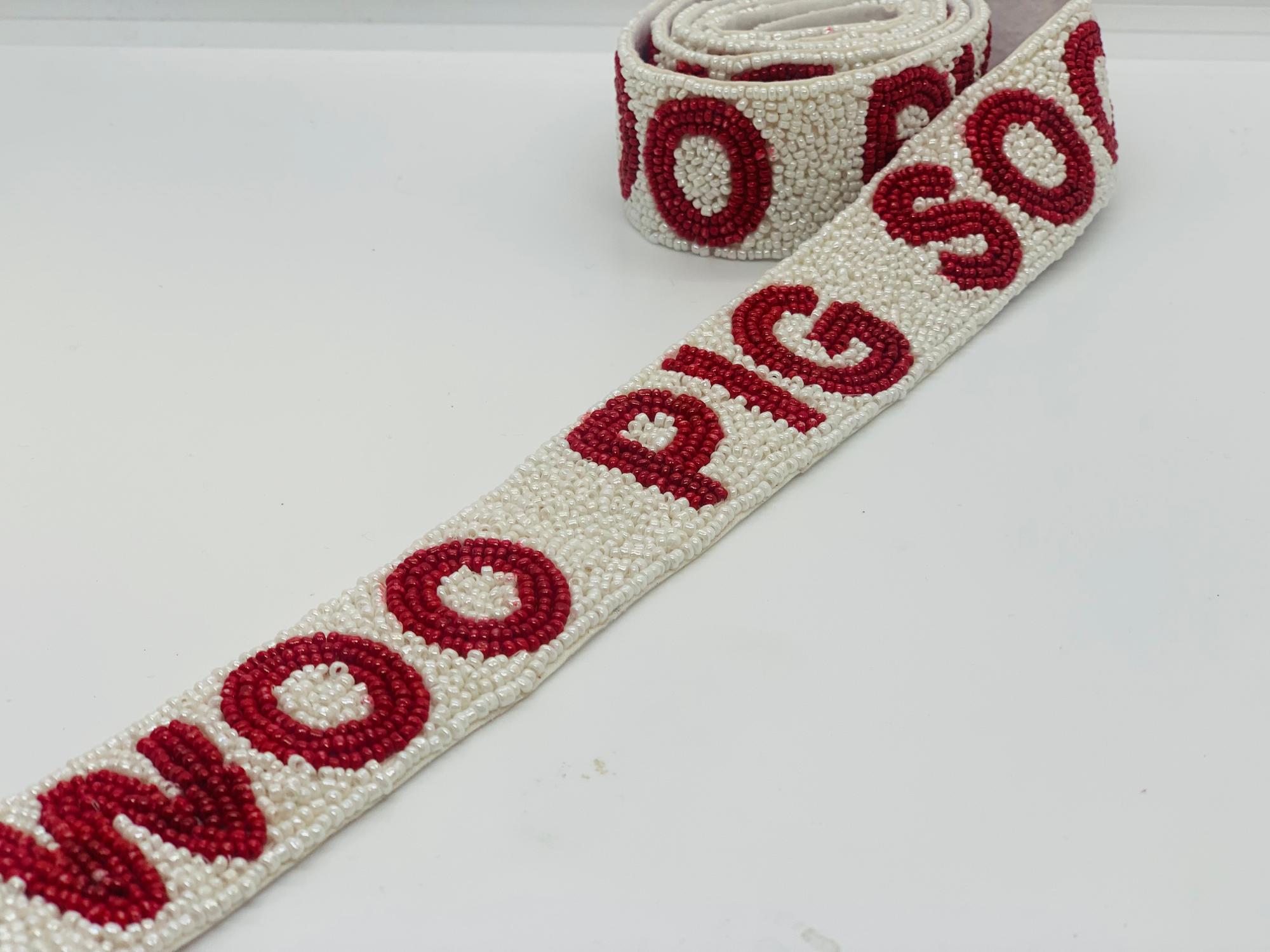 Arkansas Razorbacks Hand Beaded Purse Strap Campus Bookstore