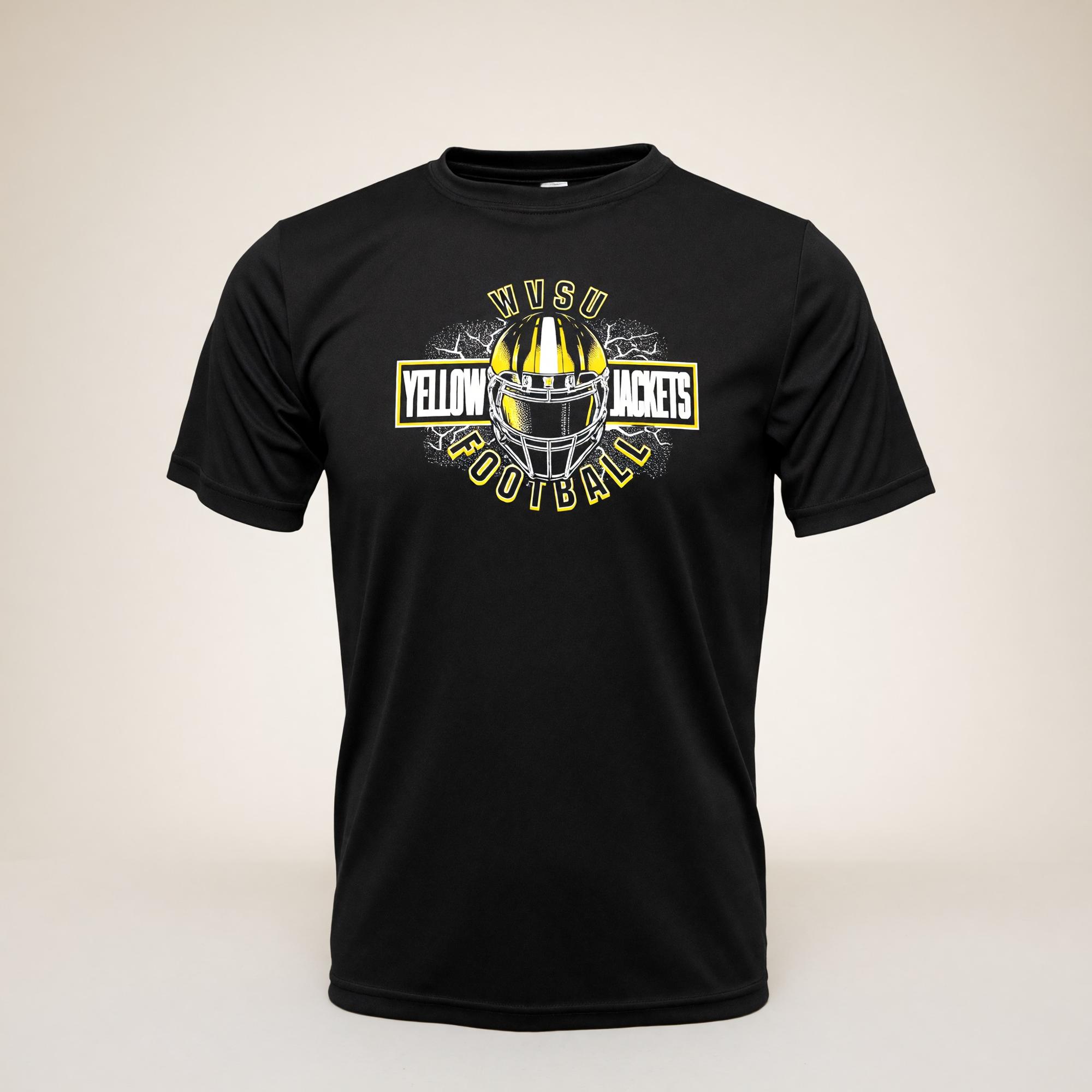 Variant 4 of 12 for Tee - College House Black Performance "Football"