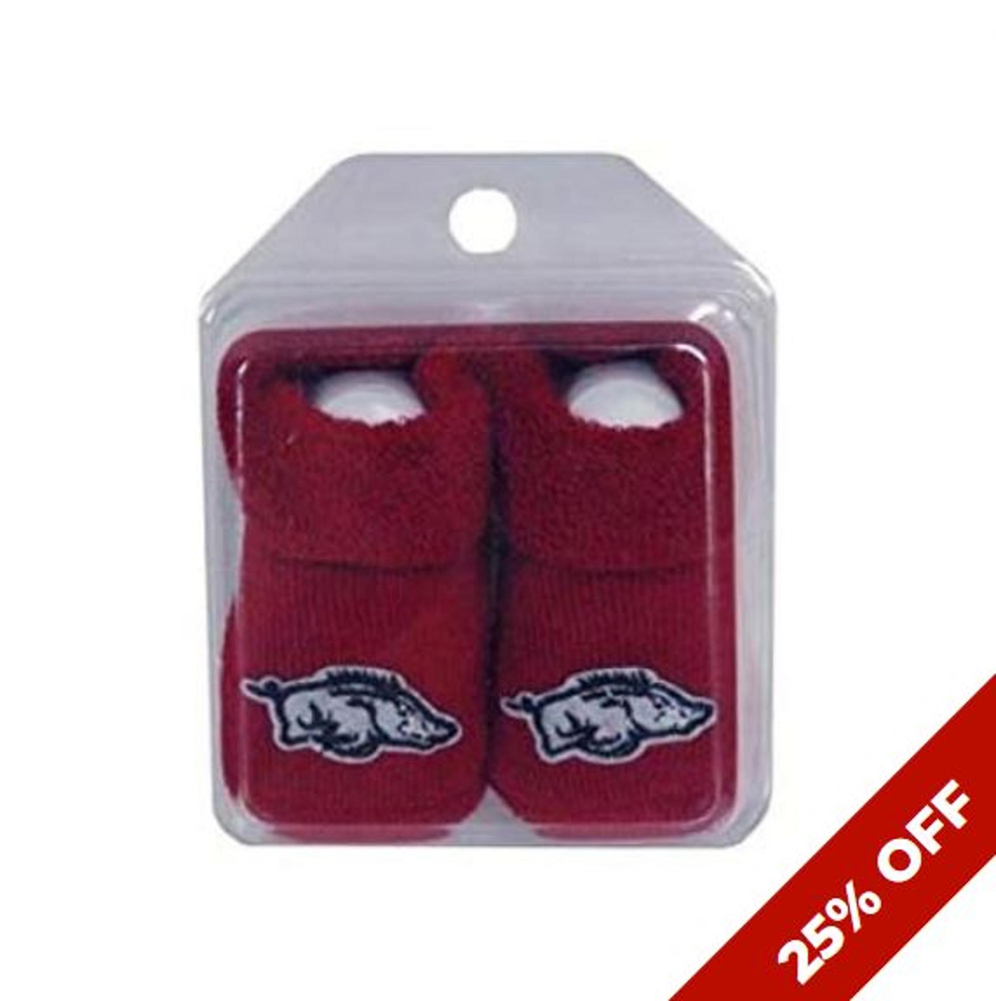 image of: Arkansas Razorbacks Infant Booties