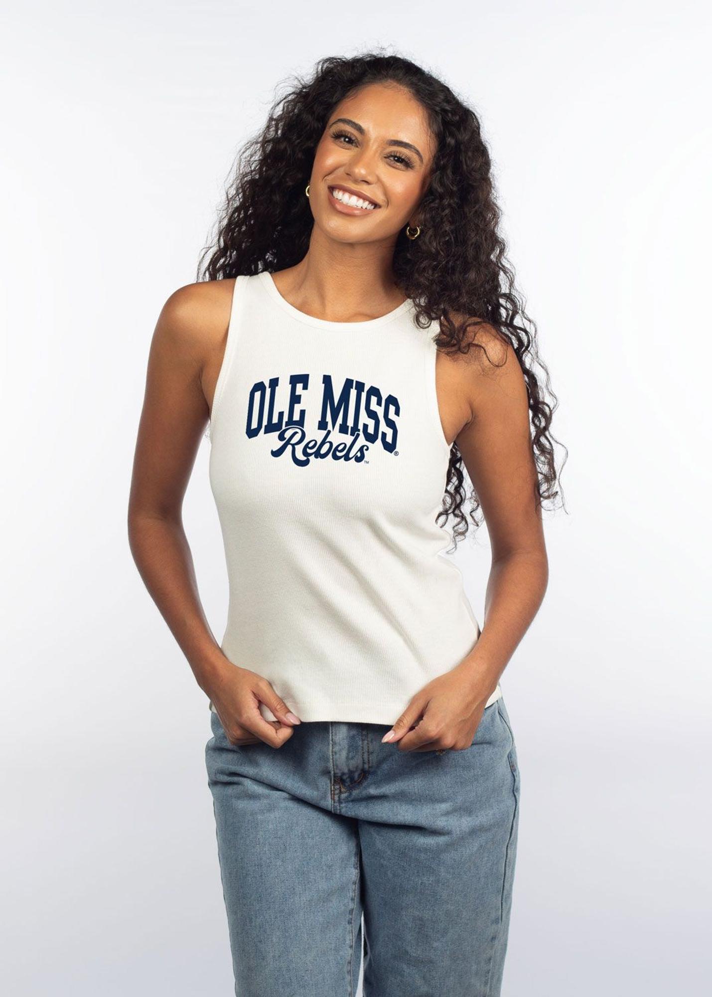 image of: Ladies' Ole Miss Rebels Tank White