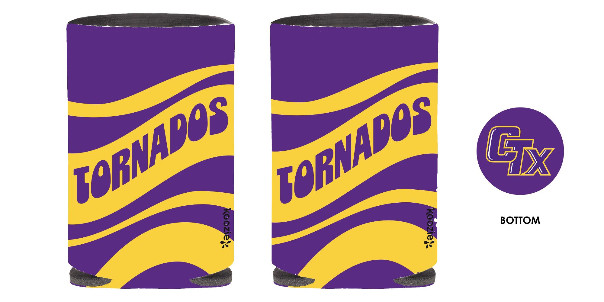 image of: Koozie Can Cooler Purple and Gold Swirl