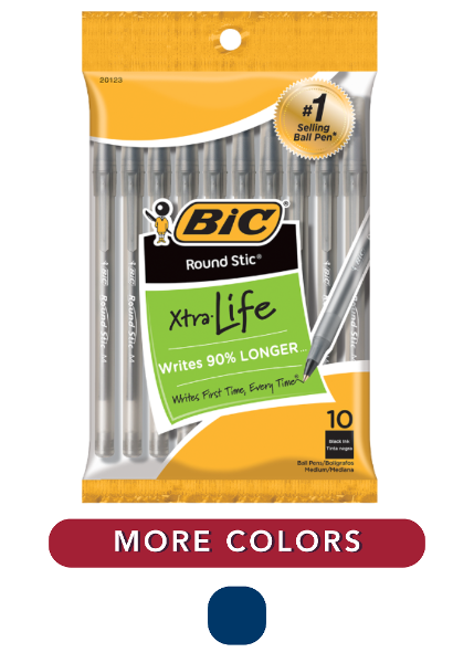 BIC Xtra Life 1mm Ballpoint Pen, 10 Pack; $4.98