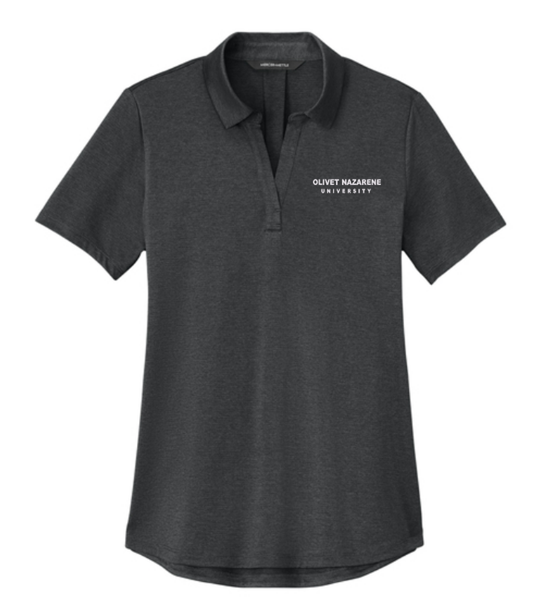 Product image 1 of 1 for Olivet Nazarene University Women's Recharge Jersey Polo, Anchor Grey Heather