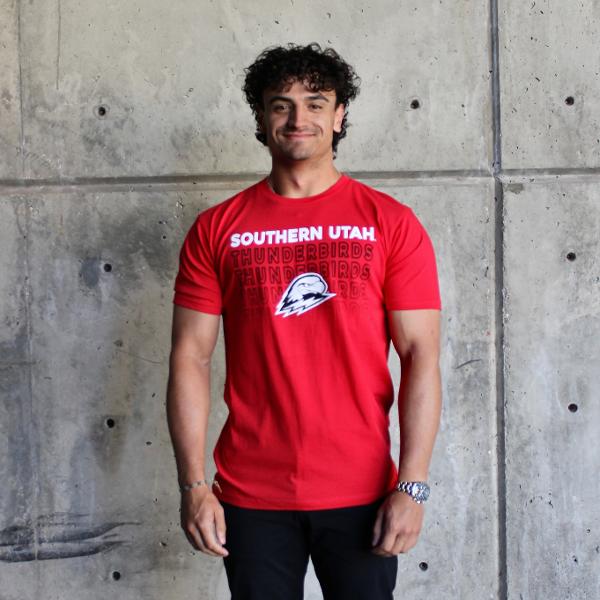 CI SPORT RED TEE S/S SOU THUNDERBIRDS; $19.99