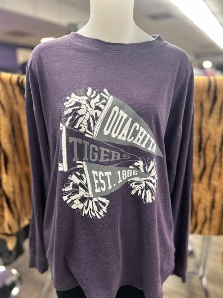 Ouachita Tigers Pom Poms Timeless Long Sleeve; $42.99