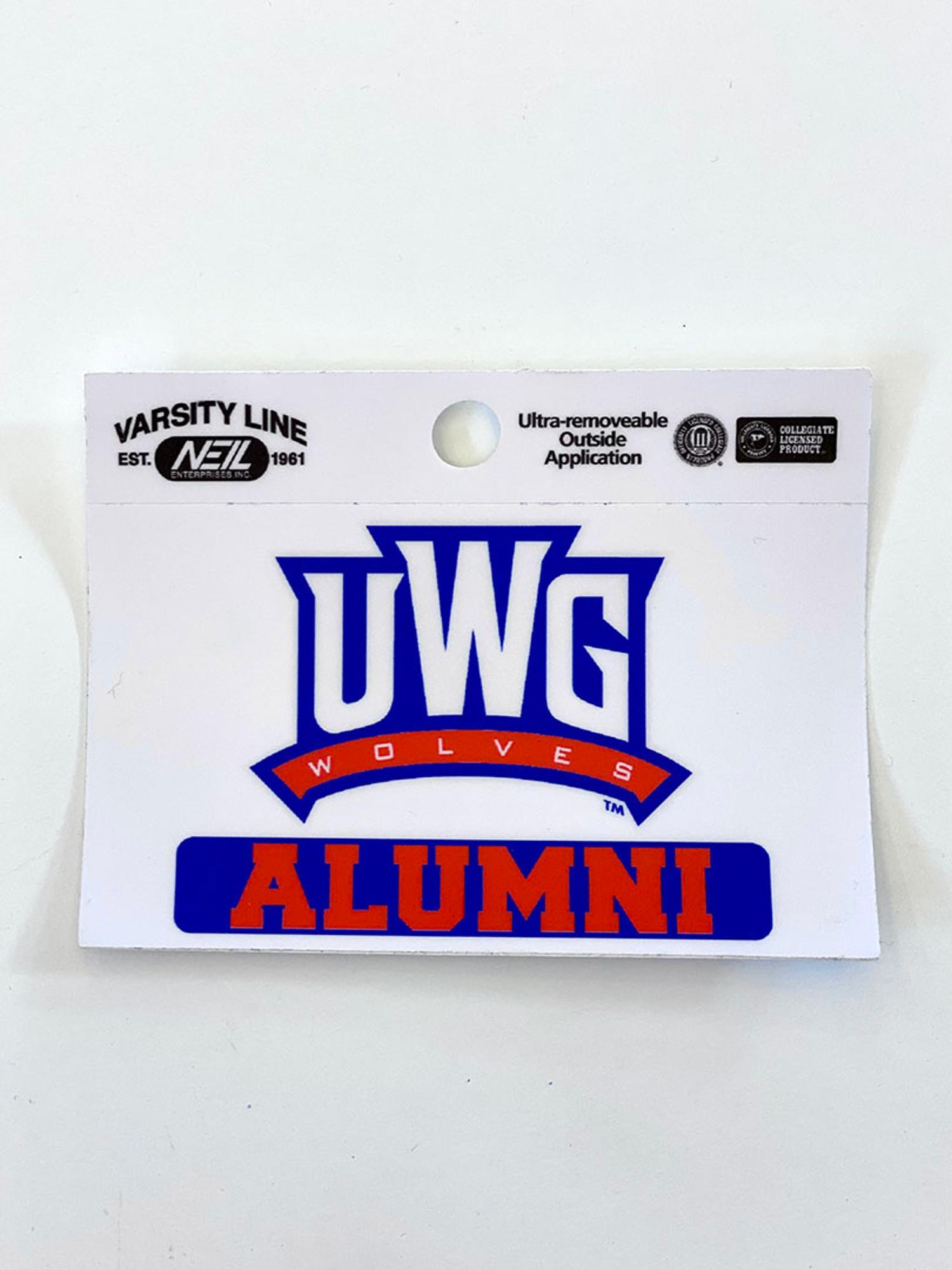 image of: UWG WOLVES-ALUMNI DECAL