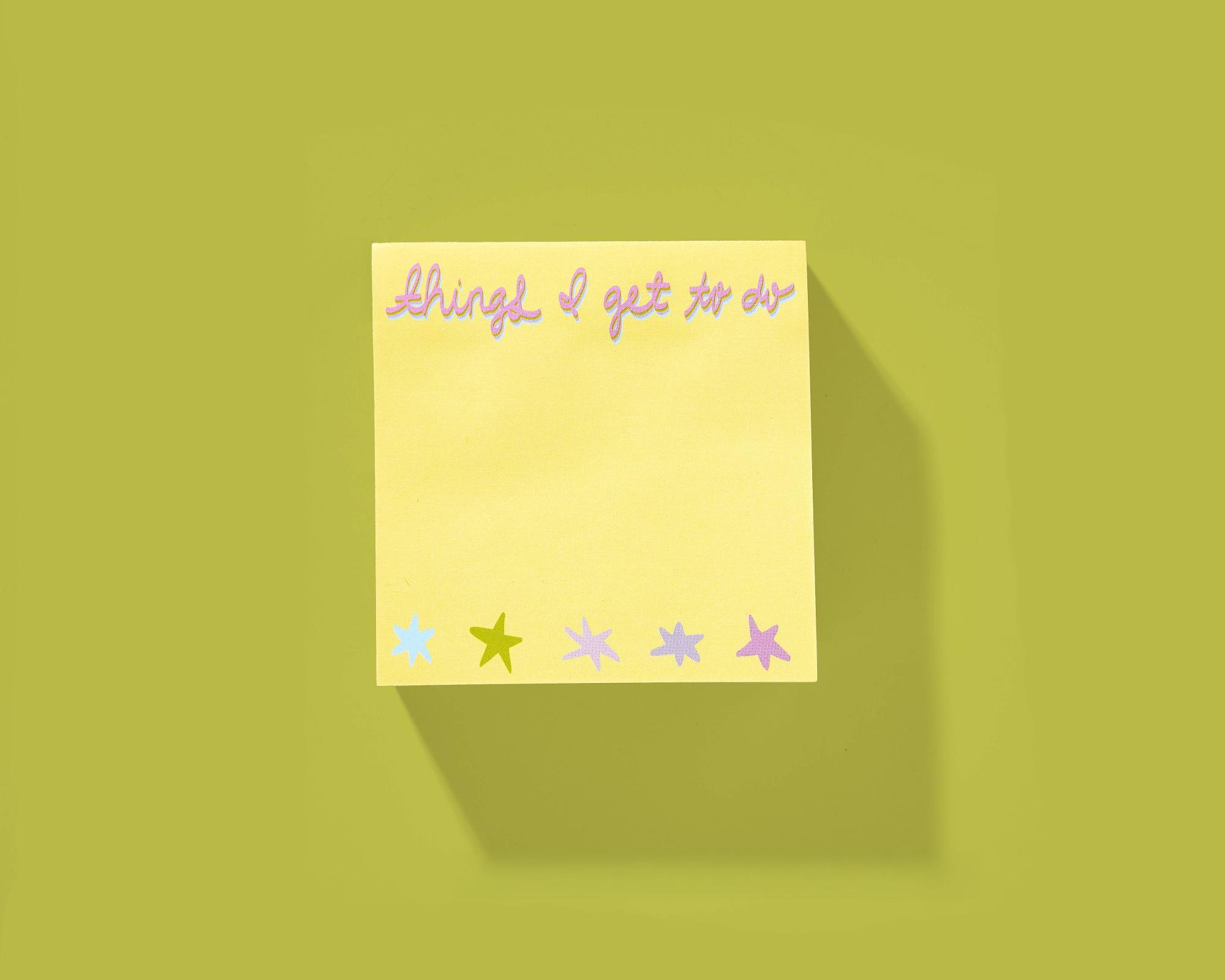 Product image 1 of 1 for Sticky Notes Pad - "Things I Get to Do" - 300 Sheets