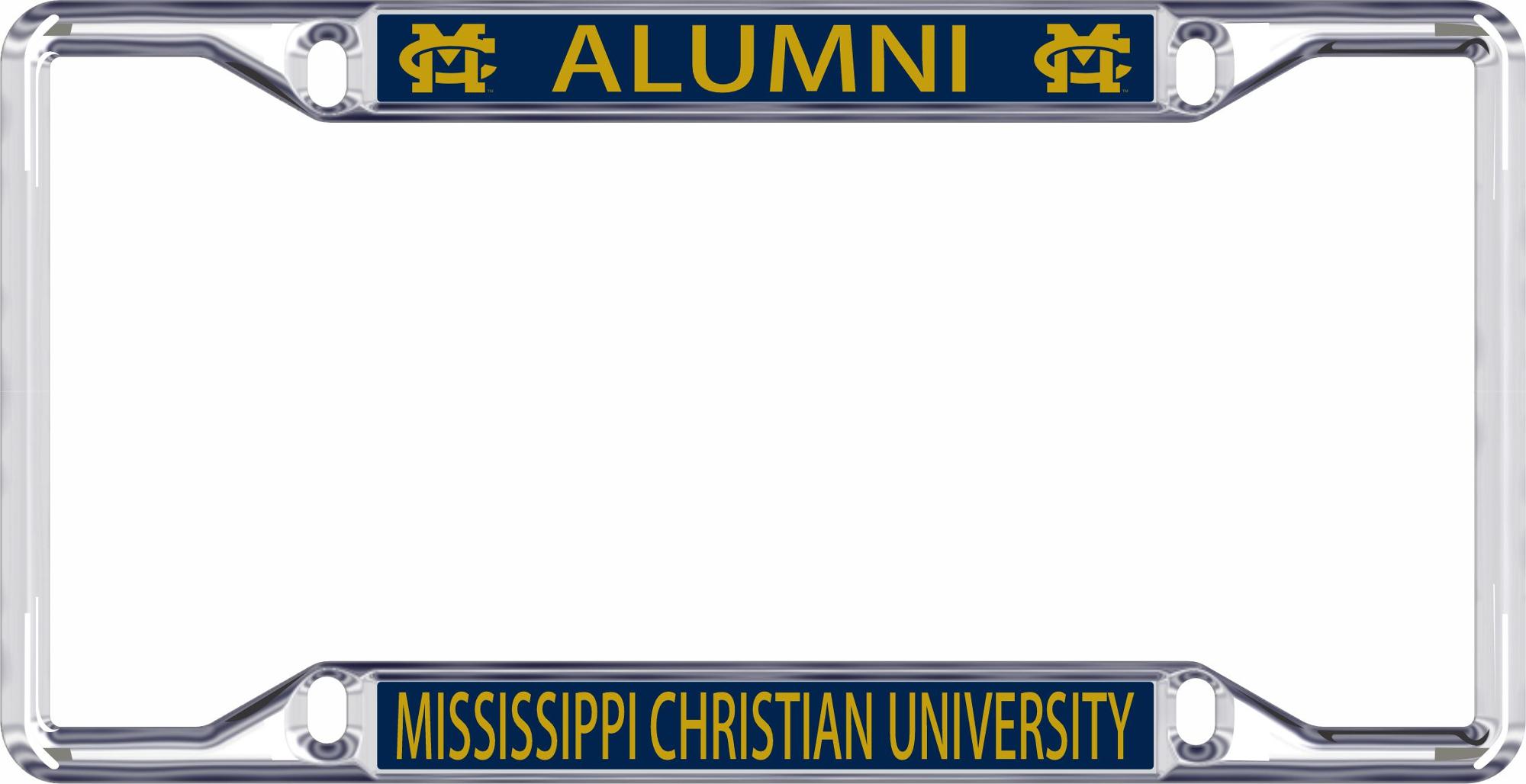 Product image 1 of 1 for MC LICENSE PLATE FRAME ALUMNI SILVER