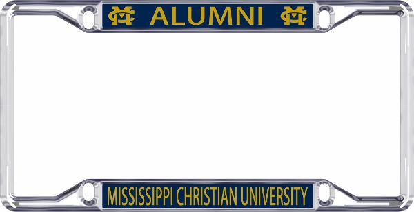 MC LICENSE PLATE FRAME ALUMNI SILVER; $26.99