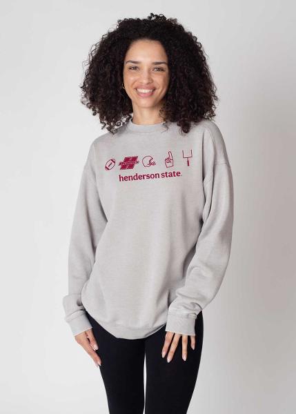 Henderson State Football Campus Crew Sweatshirt; $64.99
