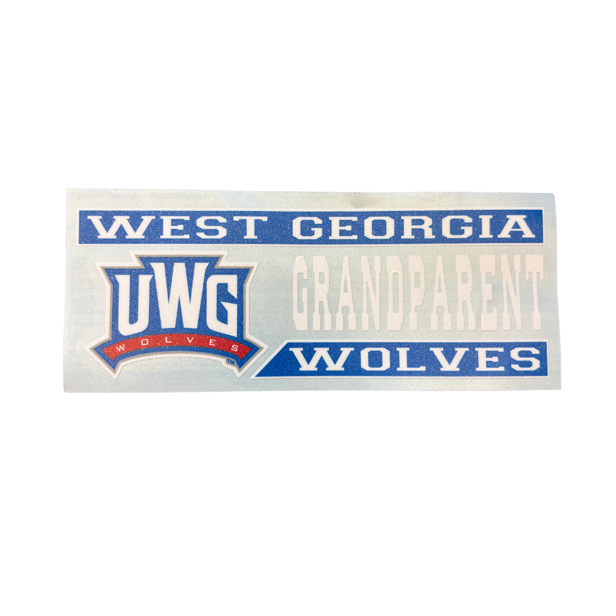image of: ATHLETICS LOGO WEST GA GRANDPARENT DECAL