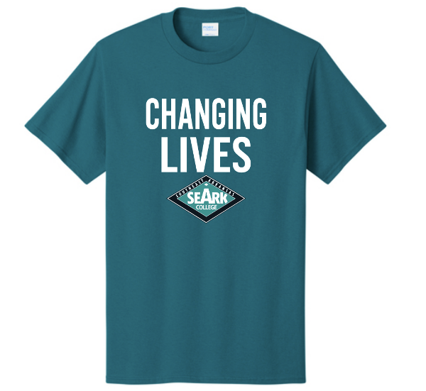 Southeast Arkansas College Changing Lives Short Sleeve Tee; $17.98