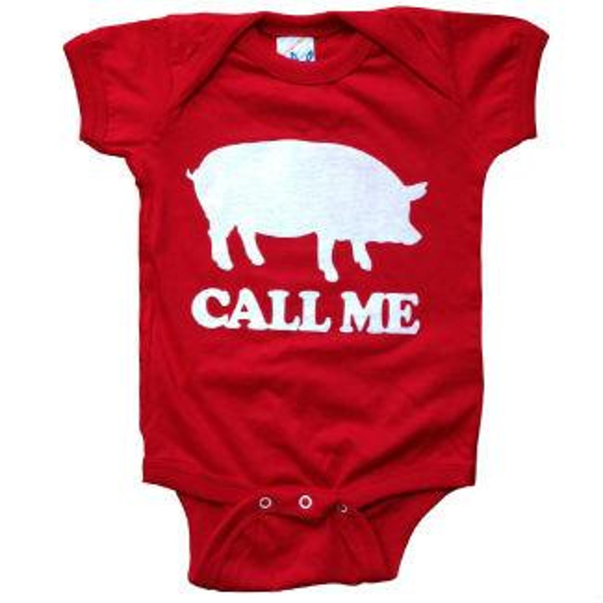 image of: Arkansas Razorbacks Rock City Outfitters Infant "Call Me" Onesie - Red