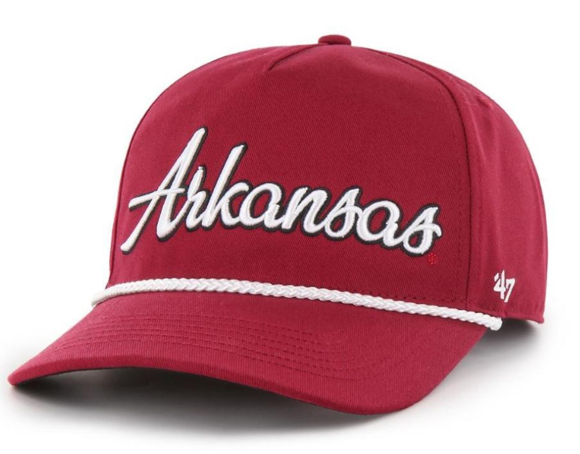 image of: Arkansas Razorbacks '47 Brand Overhand Hitch Hat - Dark Red