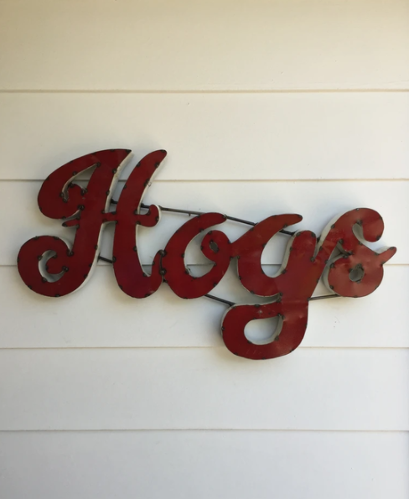image of: Arkansas Razorbacks Recycled Metal Wall Decor - Hogs