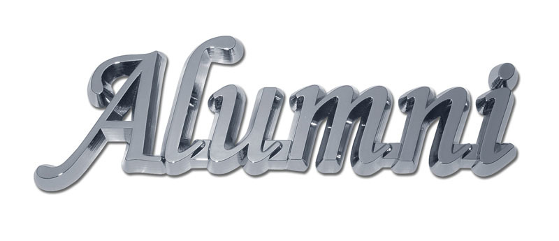 image of: Alumni Chrome Auto Emblem Add On