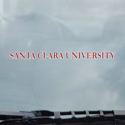 image of: Santa Clara University Static Cling Strip Decal 1