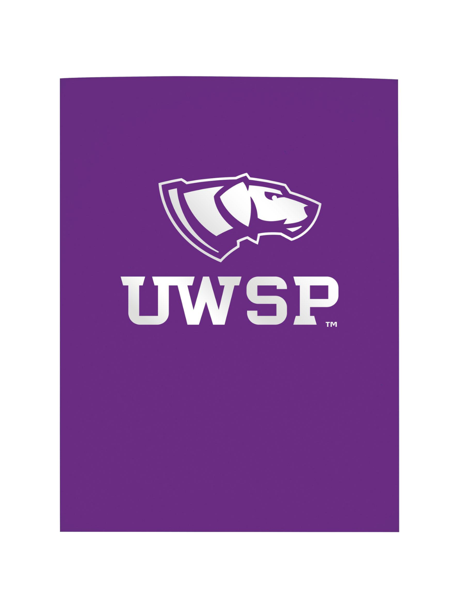 Product image 1 of 1 for UWSP Gloss Paper Folder, Purple
