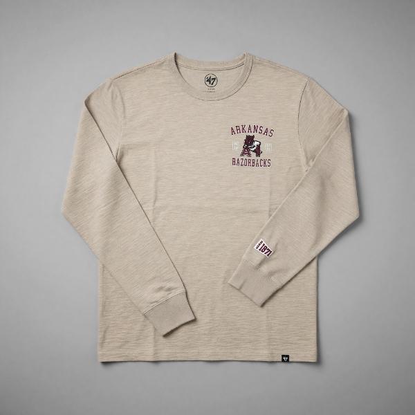 Arkansas Razorbacks 47' Brand Heavy Slub Long Sleeve; $65.00
