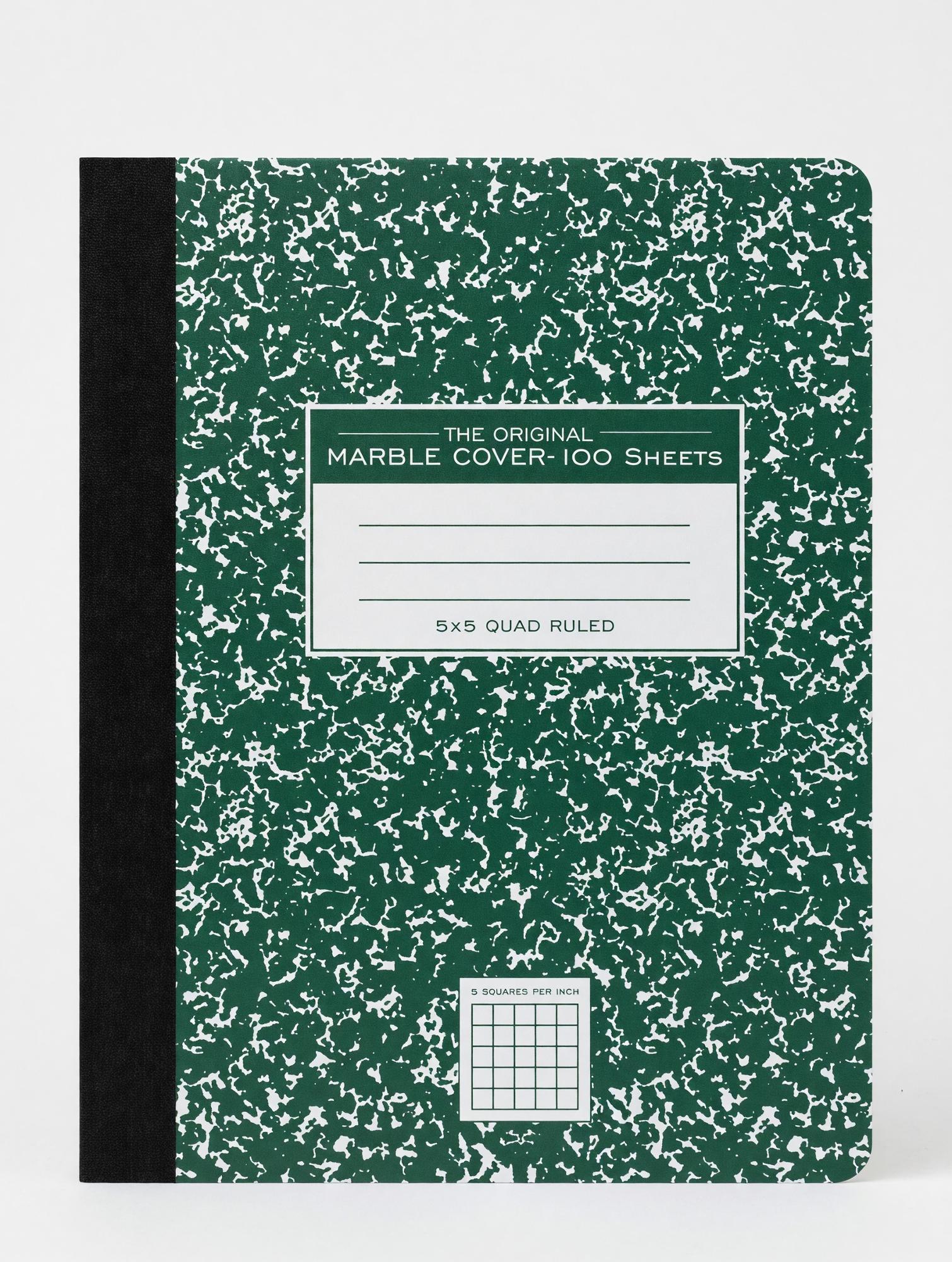 Product image 1 of 1 for GRAPH COMPOSITION BOOK GREEN MARBLE