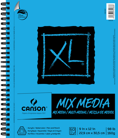 image of: XL Mix Media Spiral Pad