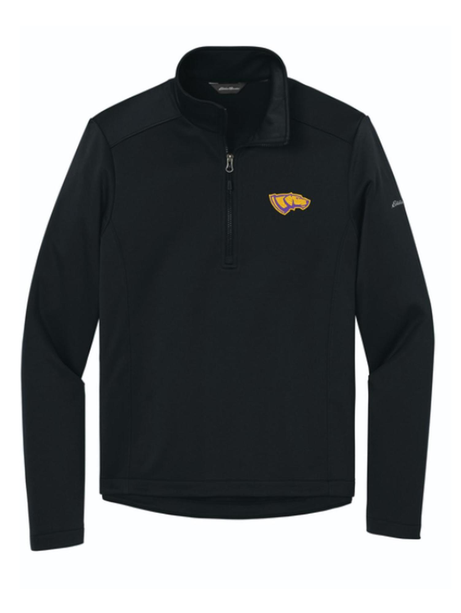 Product image 1 of 1 for UWSP Embroidered Smooth Mid Layer Fleece 1/2 Zip, Black